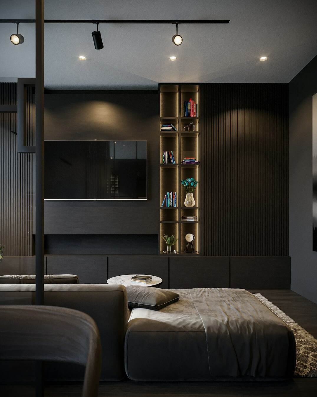 luxury bedroom setup